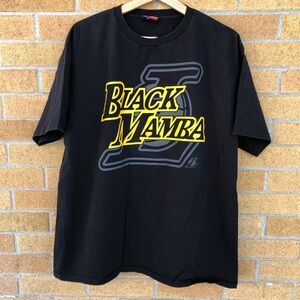Majestic NBA Kobe Bryant “Black Mamba” t-shirt Lakers double sided graphic tee L